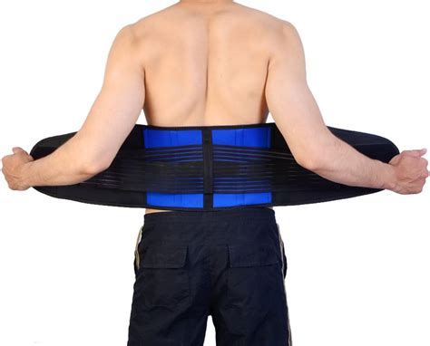 Body And Base Adjustable Neoprene Double Pull Lumbar Support Lower Back