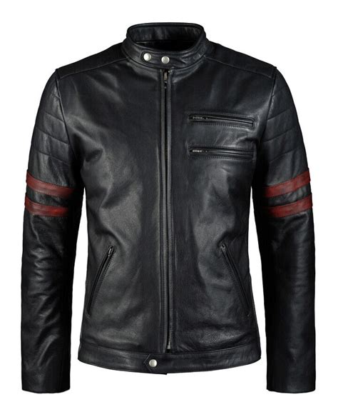 Pre Owned King Leathers Mens Lambskin Real Leather Biker Jacket