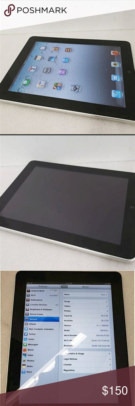 Apple Ipad A1219 1st Gen 32gb Wifi Tablet Apple Ipad Tablet Ipad