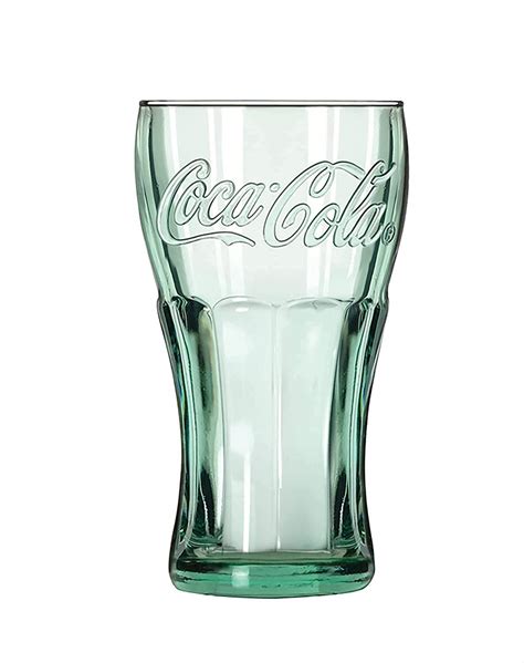 Buy Libbey Green 6 25 Oz Coca Cola Juice Glasses Bundle 4 5 Inches Tall Set Of 4 Online At