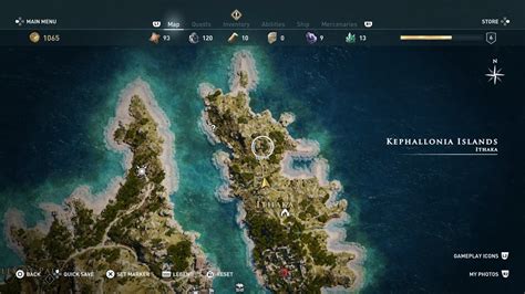 Assassins Creed Odyssey Kephallonia Ainigmata Ostraka Locations