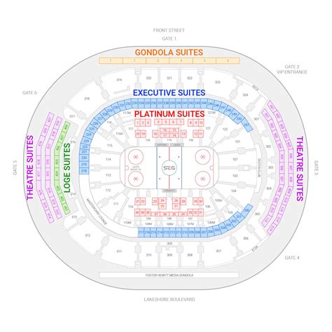Scotiabank Arena Seating Toronto Maple Leafs Suite Rentals Scotiabank
