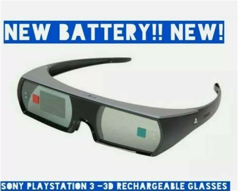 Sony Cechzeg1u 3d Glasses W Oem Lens Protectors For Sony Playstation 3