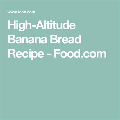 Share on facebook share on pinterest share by email more sharing options. High-Altitude Banana Bread | Recipe (With images) | Simple ...
