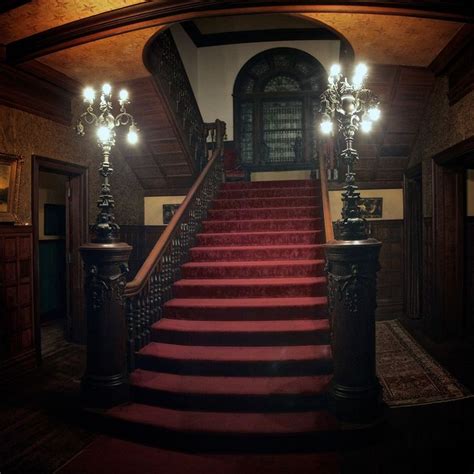 Main Staircase At Night Rockcliffe Mansion Gothic House Gothic