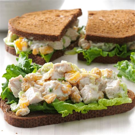 Hamburgers are an american favorite year round, but there is nothing quite like grilled hamburgers. Cashew Turkey Salad Sandwiches Recipe | Taste of Home