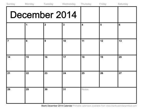 It will take you to the printing page, where you can take the printout by clicking on the browser print. Blank December 2014 Calendar to Print