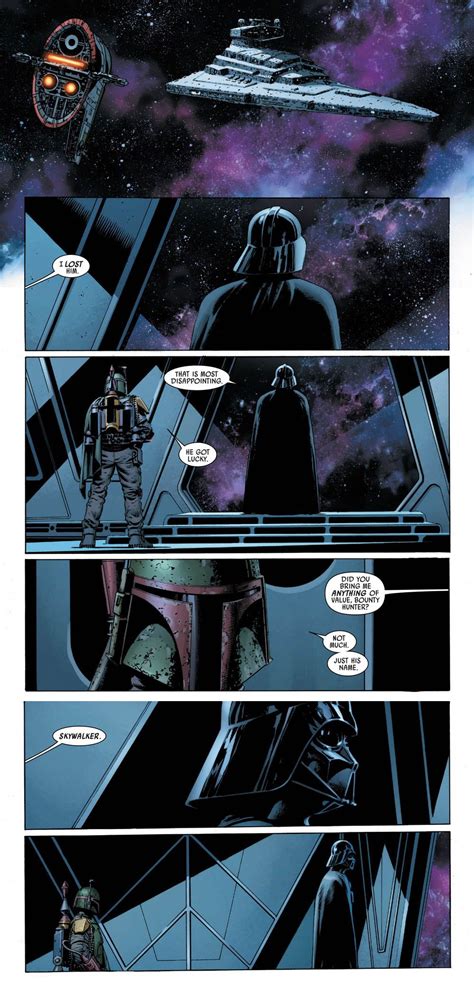 A Page From The Star Wars Comic Featuring Darth Vader