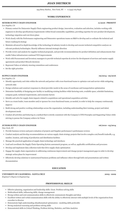 Supply chain analysts work in a variety of industries and are responsible for maintaining inventory levels according to consumer demand forecasts. Entry Level Supply Chain Analyst Resume - Supply Chain ...