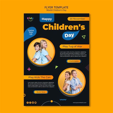 Free Psd Childrens Day Flyer Template
