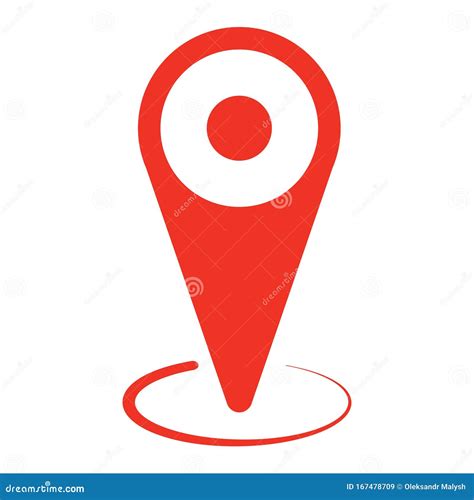 Location Icon Gps Pointer Stock Vector Illustration Of Isolated