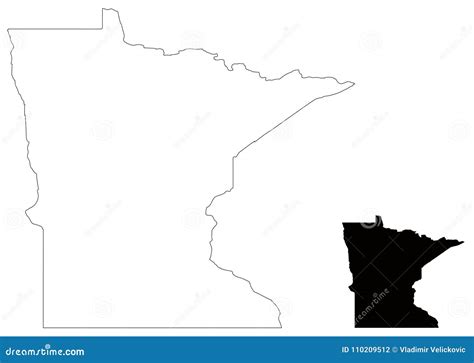 Minnesota Map State In The Midwestern And Northern Regions Of The