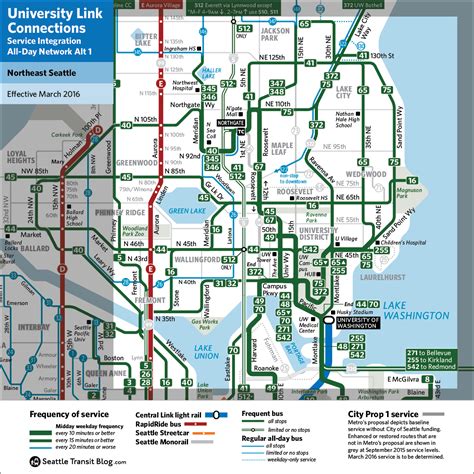 Alternative 1 Northeast Seattle Seattle Transit Blog