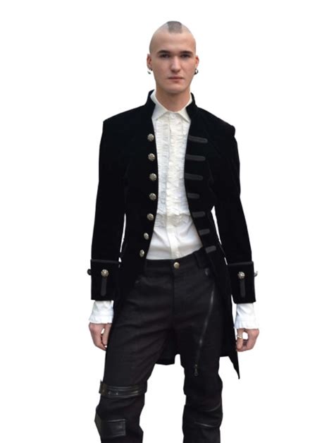 This season, don't compromise style for comfort; Black Alternative Gothic Coat for Men - Devilnight.co.uk