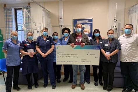 Wakefield Author Donates £500 To Mid Yorks Nhs Trust Cancer Unit At