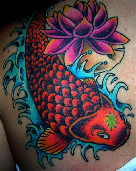 Colorful Koi Fish Tattoo Busbones Effy Moom Free Coloring Picture wallpaper give a chance to color on the wall without getting in trouble! Fill the walls of your home or office with stress-relieving [effymoom.blogspot.com]