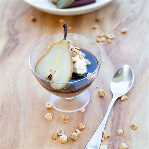 Classic chocolate mousse makes any dinner feel a little more fancy. Dark Chocolate Mousse with Marsala Pears | Australian Pears