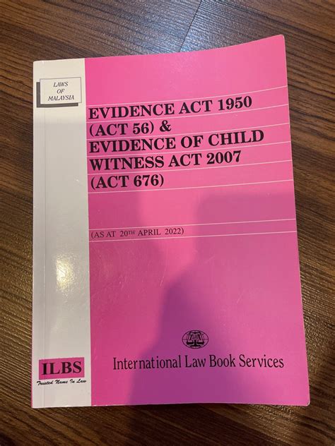 Evidence Act And Cpc Hobbies And Toys Books And Magazines Textbooks On