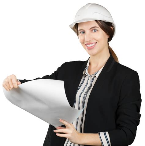 Premium Photo Smiling Business Woman Engineer
