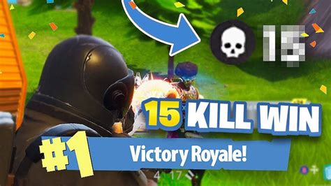 15 Kill Win Fortnite Battle Royale Youtube