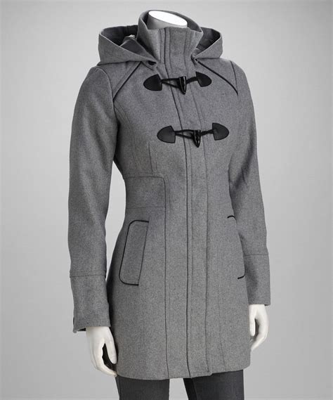 Heather Gray Hooded Toggle Coat Zulily Coats For Women Coat