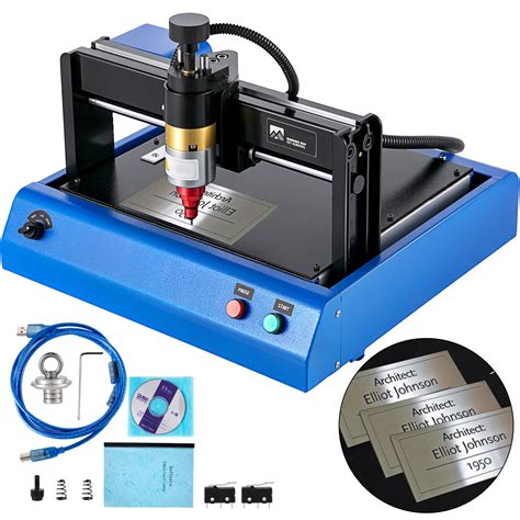 Stainless Steel Metal Printer Nameplate Cutting Plotter Code Electric