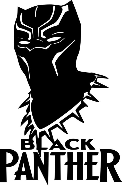 Black Panther Black Panther Silhouette Clipart Large Size Png Image