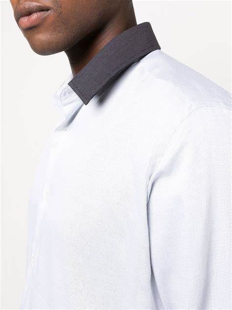 Karl Lagerfeld Contrast Collar Modern Fit Shirt Farfetch