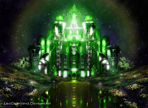 ~the Emerald City At Night~ A 3d Render By Leodiamond On Deviantart