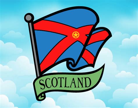 Dibujo de Bandera de Escocia pintado por en Dibujos net el día 19 06 21