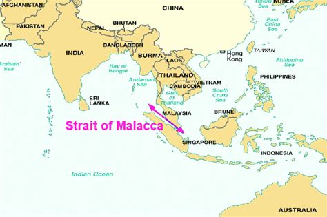 Malacca Malaysia Map