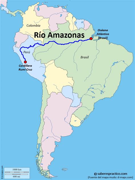 ¿dónde Está El Río Amazonas Saber Es Práctico