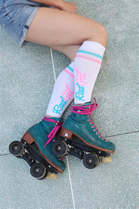 Radgal Roller Skate Socks Knee High Socks Retro Skate Socks Etsy