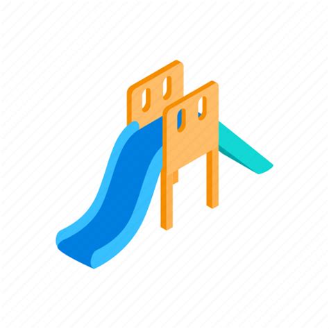 Child Fun Isometric Park Play Playground Slide Icon Download On
