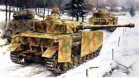 Panzer Iv And Knocked Out Sherman Tanks Military Panzer Iv War Tank