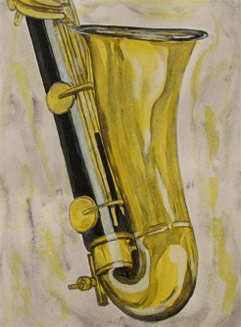 Bass Clarinet 2 Painting By Katrina Parker Williams