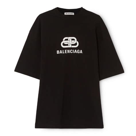 Balenciaga logo print long sleeve tee. Balenciaga Logo Printed Oversized Tee Shirt Size 12 (L ...
