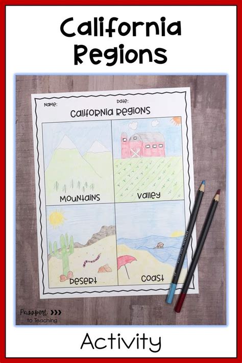 Students Can Demonstrate Their Knowledge Of The California Regions With