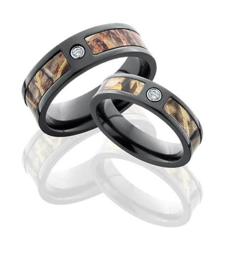 Matching Camo Wedding Rings Unique Titanium Rings And More