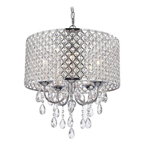 Gustaof drum shaped patterned glass pendant light $ 238.00 view product; Crystal Chrome Chandelier Pendant Light with Crystal ...
