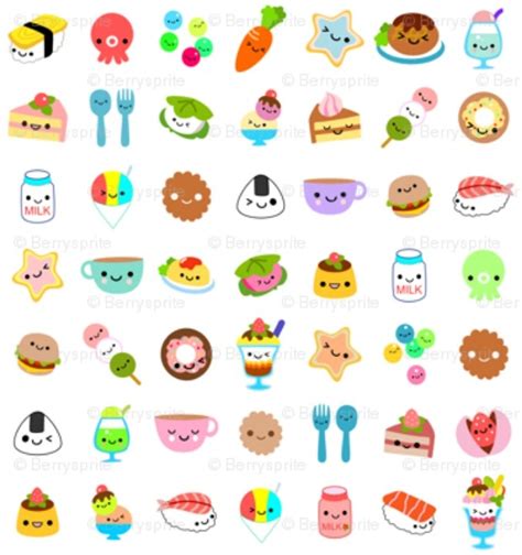 Foods With Faces Cute Food Drawings Kawaii Faces Kawaii Drawings