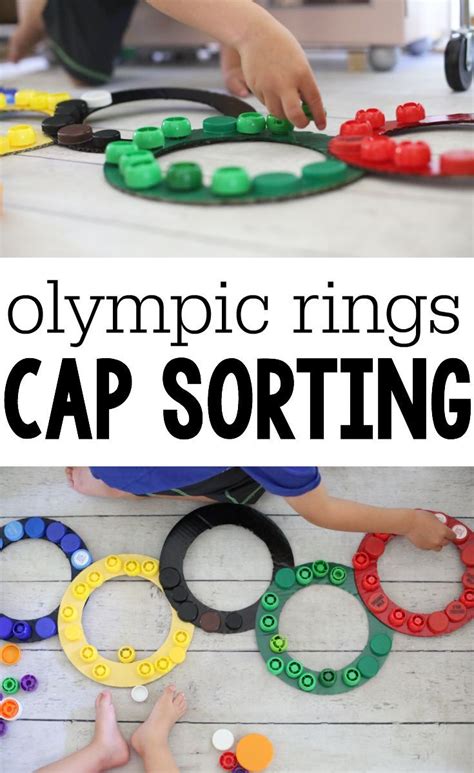 Olympic Rings Cap Sorting I Can Teach My Child Olympic Games For