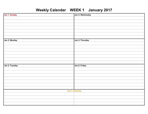 New Free Weekly Calendar Printable Free Printable Calendar Monthly