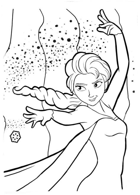 elsa de Frozen para colorear