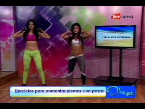 Ejercicios para aumentar piernas con pesas - YouTube