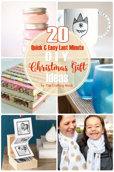 Not only are they fun to make, but your friends and family will feel so touched to have something you made with your own hands. 20 Quick & Easy Last Minute DIY Christmas Gifts | The ...