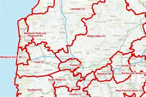 Map Of Lancashire Could Change With Areas Chopped Changed And Removed