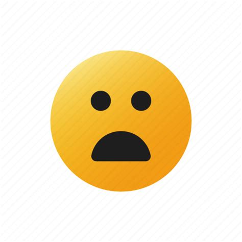 Shocked Face Emoji Emoticons Expression Feeling Emotion Icon