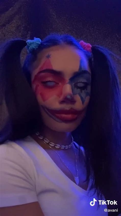 Avani Gregg Tiktok Video In 2020 Clown Makeup Halloween Makeup