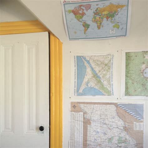 One Of The Map Walls In My Room Map Wall Map Print Maps Room